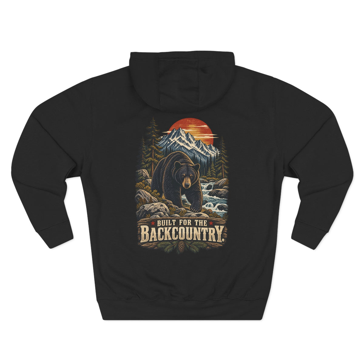 Backcountry Bear Hoodie — Built for the Backcountry Fleece Pullover