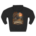 Earn Your Sunrise Hoodie — Vintage Turkey Hunting Hooded Sweatshirt